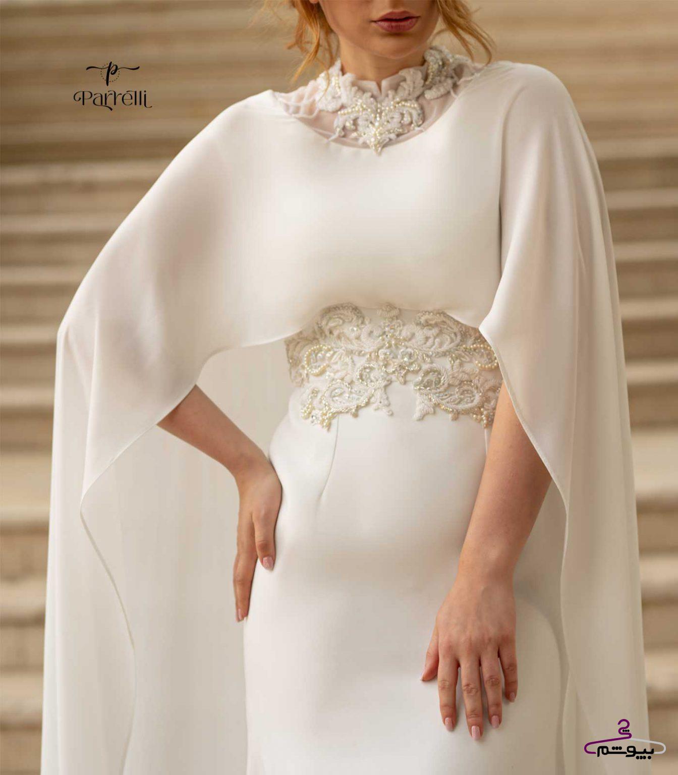 پیراهن مجلسی زنانه مدل شنلدار | کد: P116